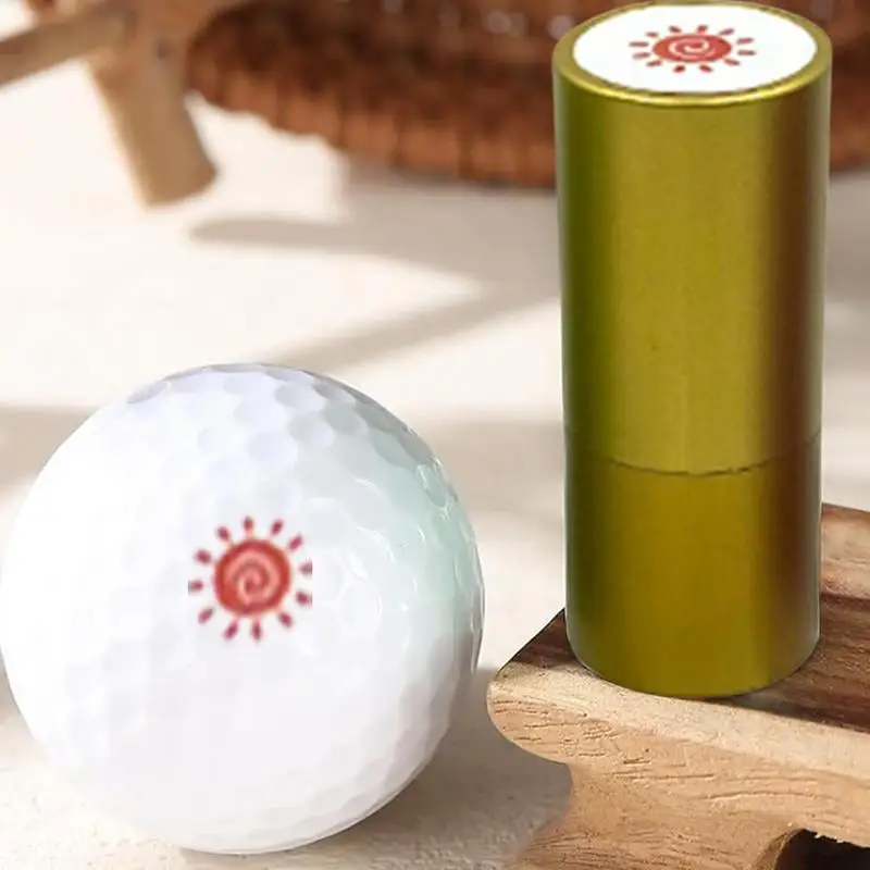 Sello de pelota de Golf de Metal, marcador de pelota de Golf impermeable, estampador de tinta fotosensible de secado rápido, marcador de pelota de Golf, accesorios de Golf