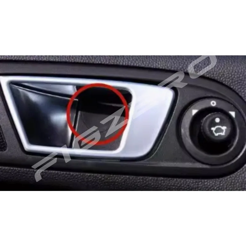 Inner Pull Handle Screw Cover Button Handles Small Round Door Puller Cap for Ford Focus 2012 2013 2014 2015 2016 2017 2018 - view 5