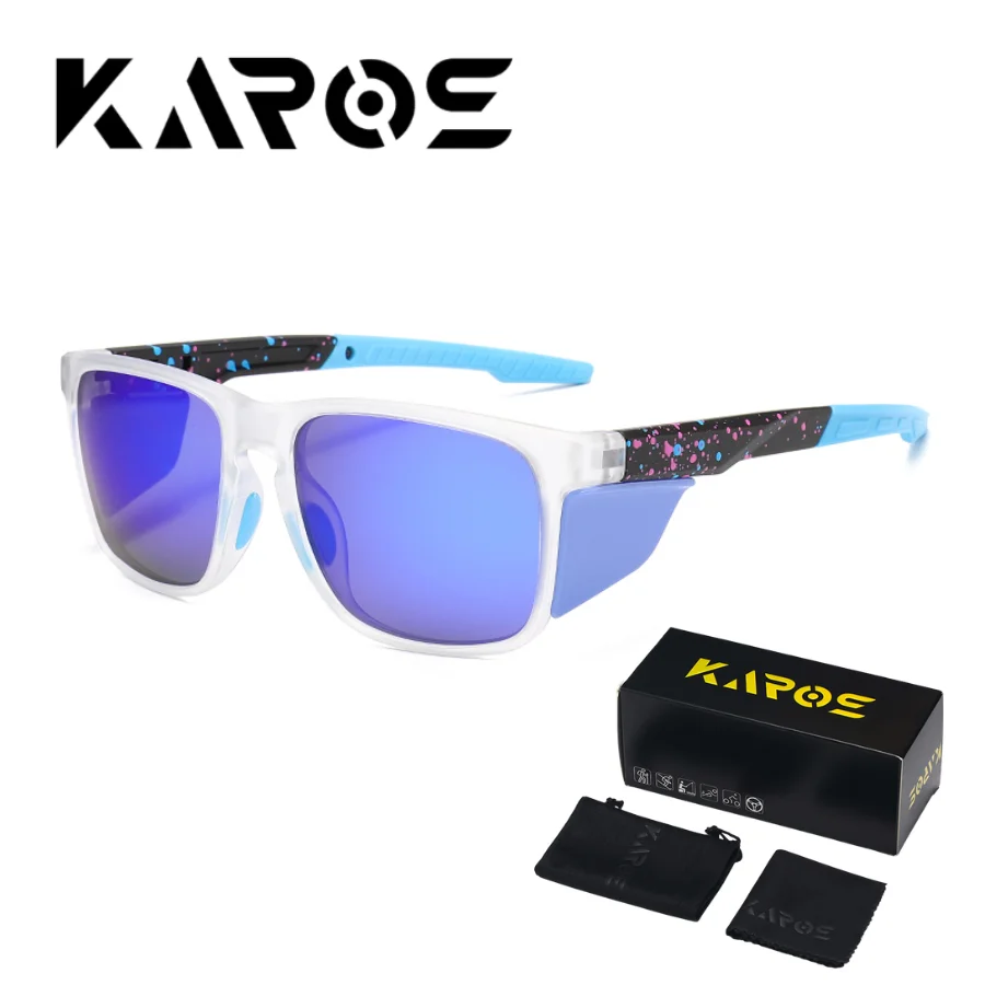 Karos Polarized Fishing Sunglasses Men Women Classic UV400 Glasses Outdoor Cycling Driving Shades Male Travel Eyewear Box YZ2040