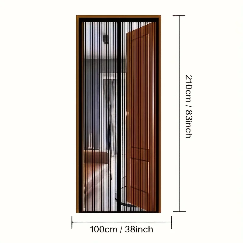 Invisible Door for Household Ventilation Curtains Magnetic Net Anti-Mosquito Mesh Netss Auto-Close Magnetic Anti-mosquito Mesh
