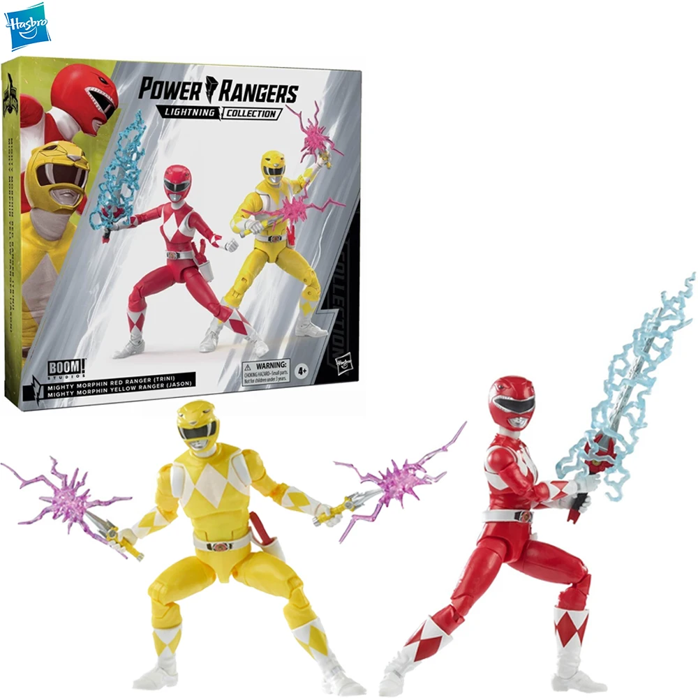 

[In Stock] Hasbro Power Rangers Lightning Collection Mighty Morphin Yellow & Red Ranger Swap 2-Pack 6-Inch 152Mm F6887