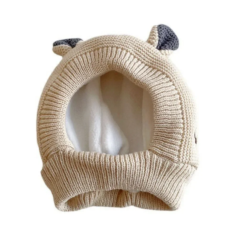 1-3 Years Baby Hats Boys Girls Bonnet Winter Warm Thicken Hats Kids Infant Cute Ears Knit Hats For Children Beanie Muts