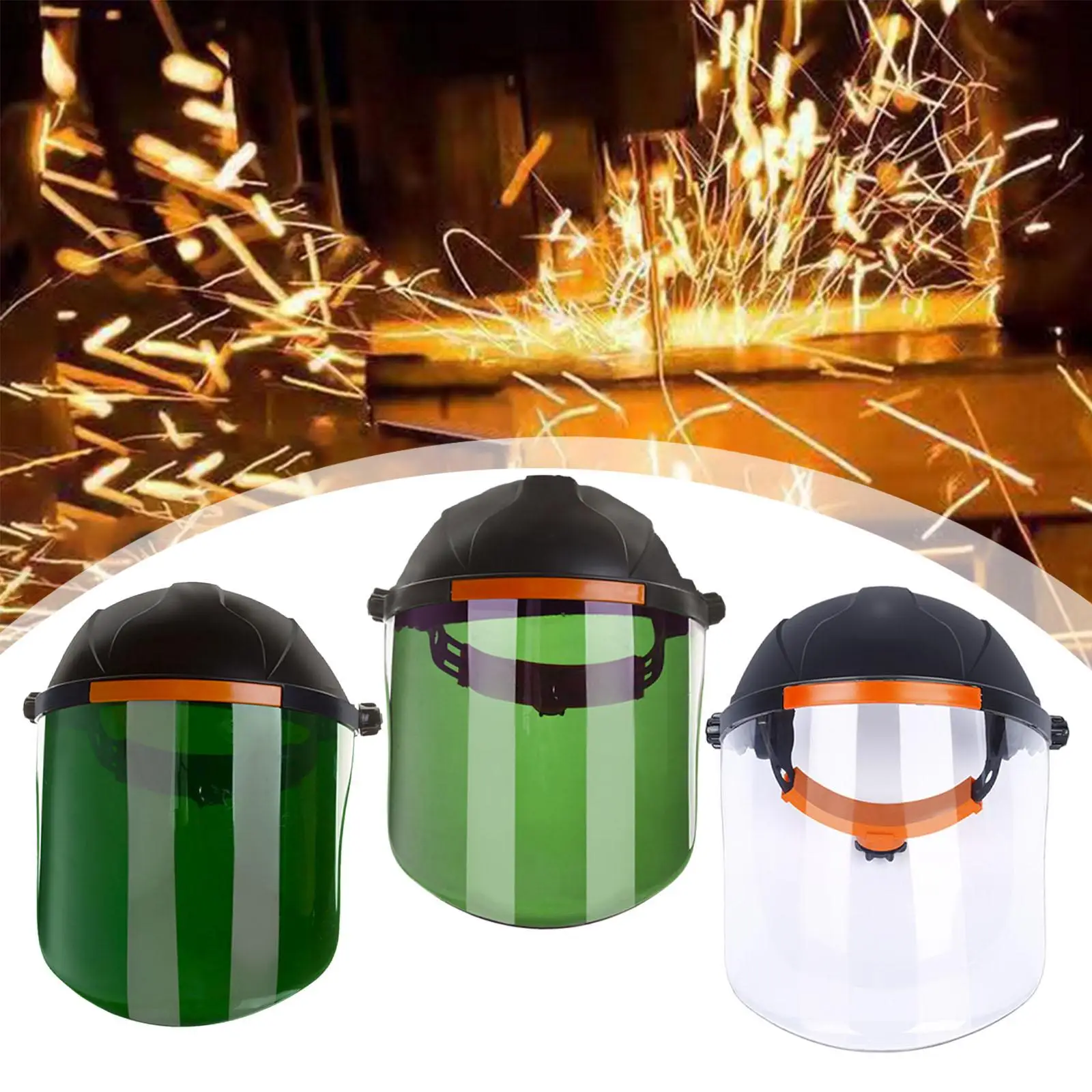 Welding Mask Face Protector with Flip up Visor Multifunctional PC Material Anti