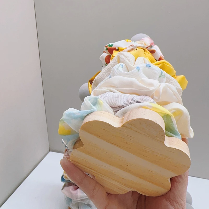 

Solid Wood Hair Tie & Accessory Organizer Stylish Display Stand Suitable For Hair Accessories And Headbands Countertop Storage