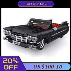 1245pcs Technical Creative Cadi Elrado Vintage Classic Car Building Block Model Retro Convertible Vehicle Bricks Toys Kids Gifts