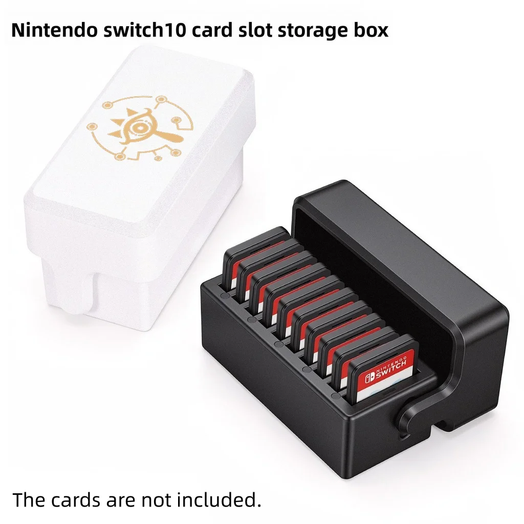 Switch 2 Game Cards Holder for Nintendo Switch 2/1/OLED Games & Micro SD Cards, Switch Game Card Case with 10 Game Card Slots