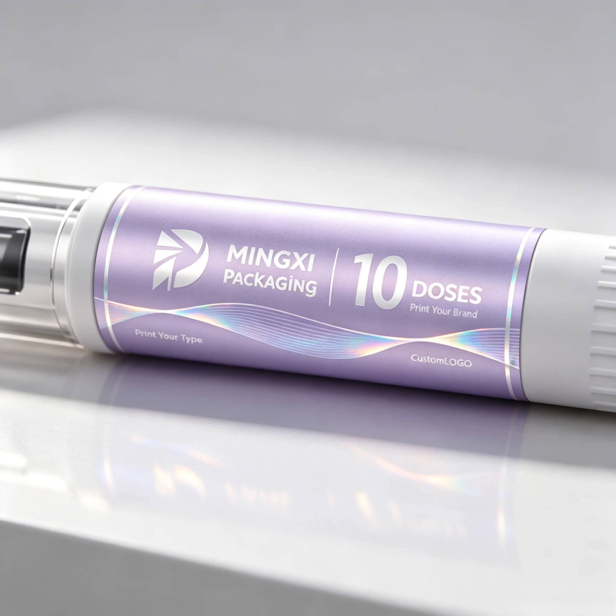 3ml Peptide Product Self‑Adhesive Stickers,Custom Craft Peptide Injection Pen Labels for Package Marking