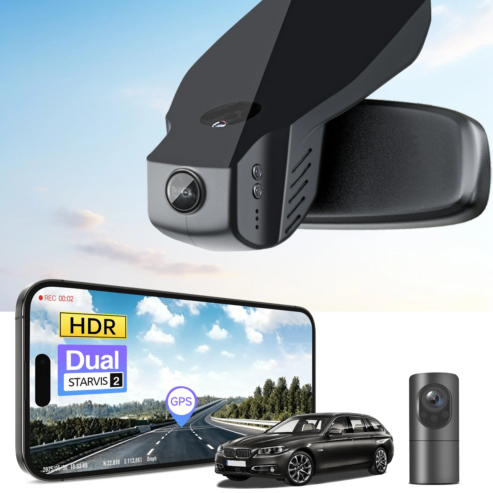 Dash Cam 4K Sony Starvis - Cámara para Auto 4K con Sensor