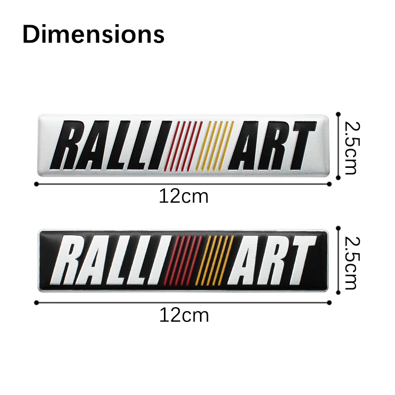 3D Metal Car Logo Sticker Metal Badge Emblem Decal For Mitsubishi Ralliart Lancer 9 Outlander ASX L200 Pajero Colt Accessories