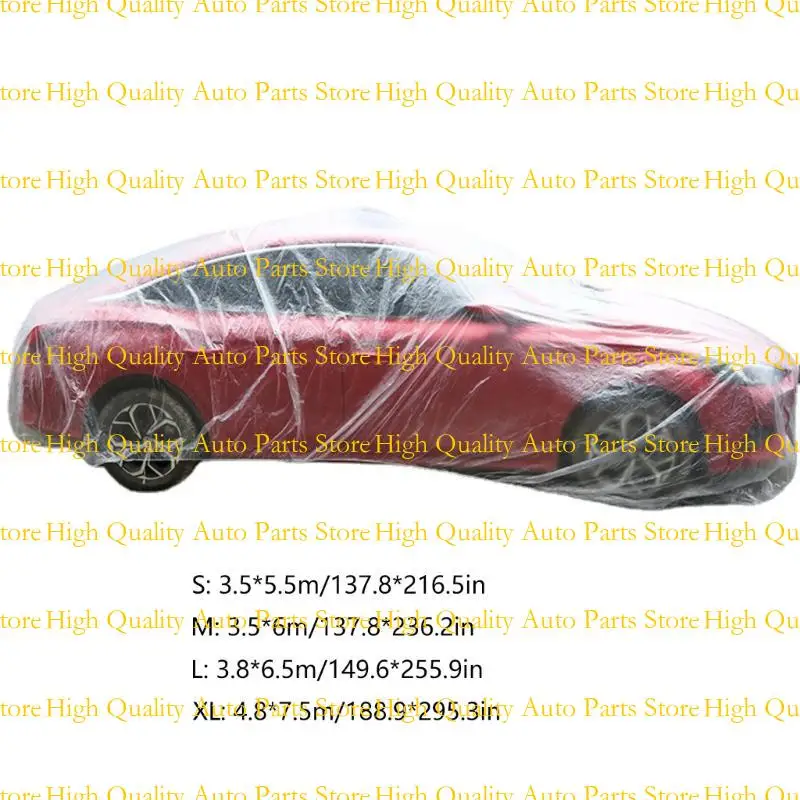 G7NA PE Plastics Clear Comple Car Protective Resields Auto Auto Cover Cover Cover Auctable