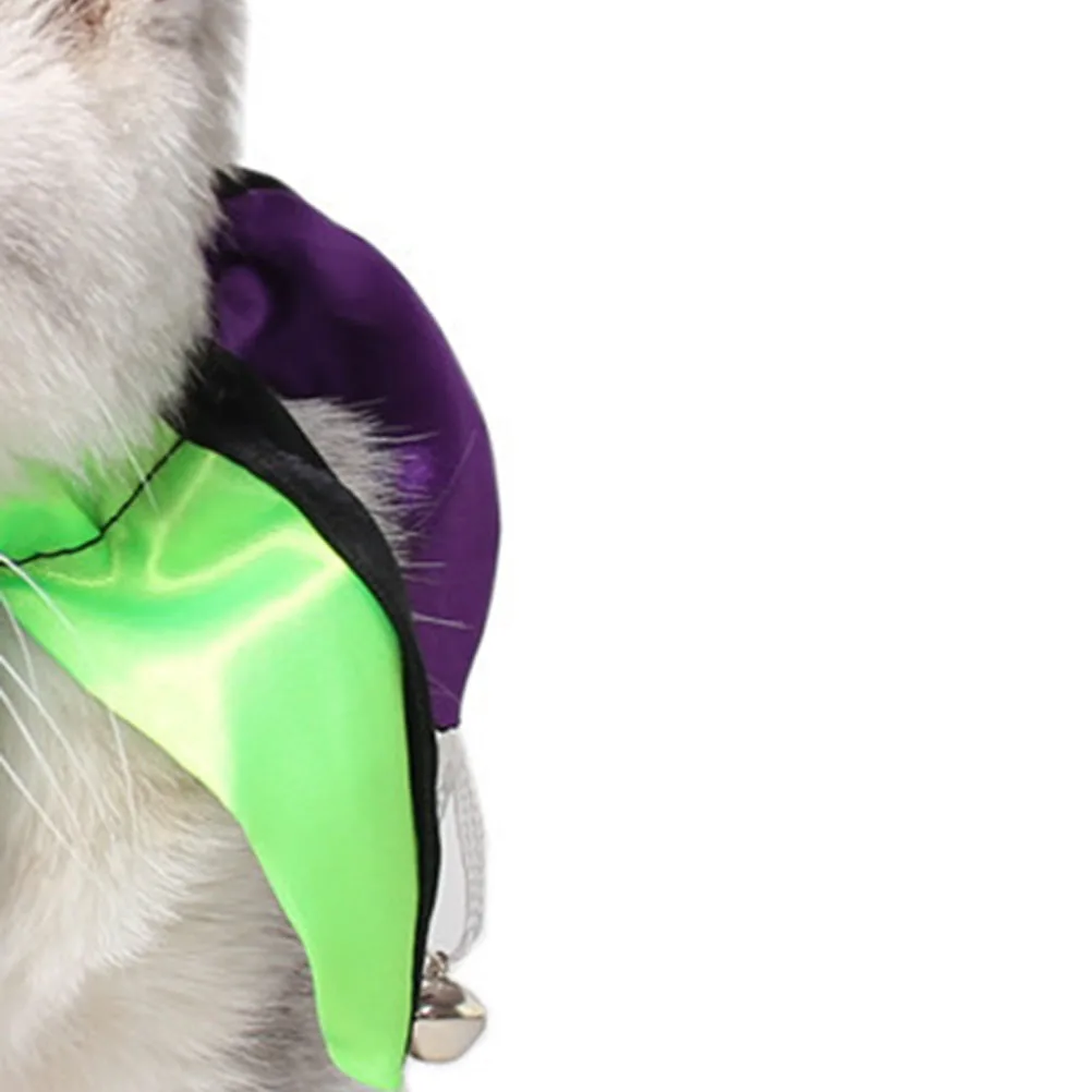 

2 Pcs Pet Collar Halloween Party Neck Collar for Dogs Cats Polyester Festival Costume Accessories Holiday Decoration Puppy