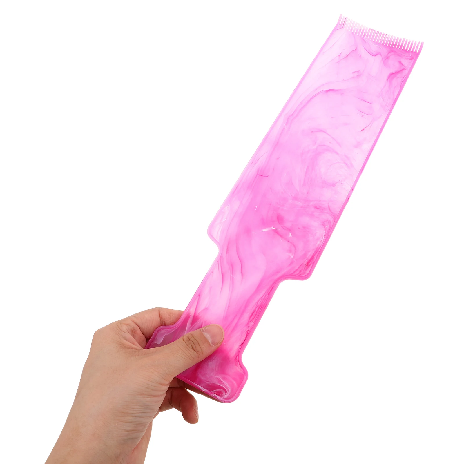 

Professional Hair Dye Board Plastic Highlighting Paddle Comb Ergonomic Handle for Home Salon Use Highlight Board