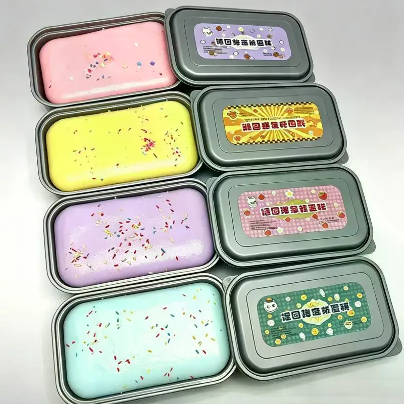/Cna/Box Cake Slow Rising Squeeze Toy Ice Cream Box Sensory Fidget Toy Anti Stress Release Hand Relax Gift Sticky