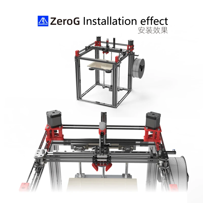 Mellow Alll Metal CNC ZeroG Printhead Bracket For Goliath Crazy Dragon Hotend Sherpa Extruder Mini Mercury Ender 5 S1 3D Printer