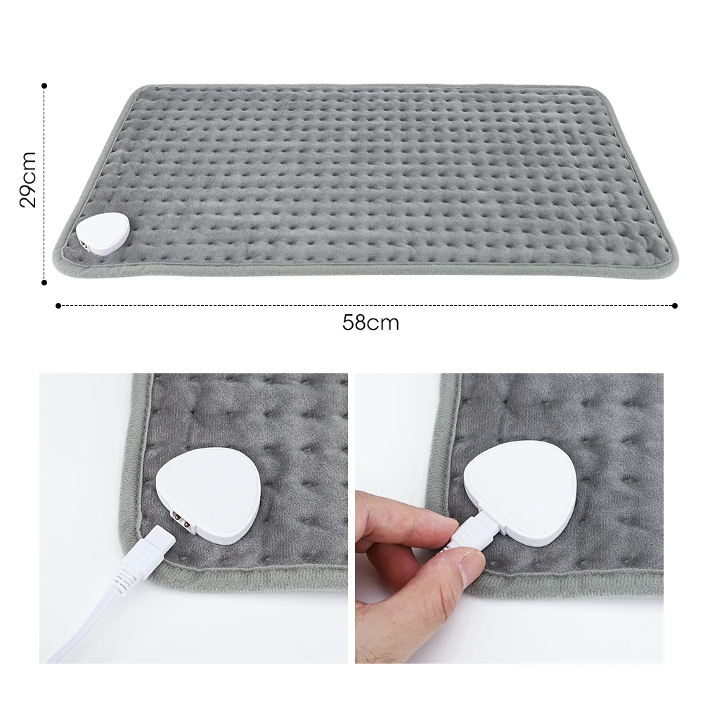 30*59cm termoforo elettrico riscaldatore invernale impermeabile addome spalla sollievo dal dolore alla schiena coperta per fisioterapia tappetino