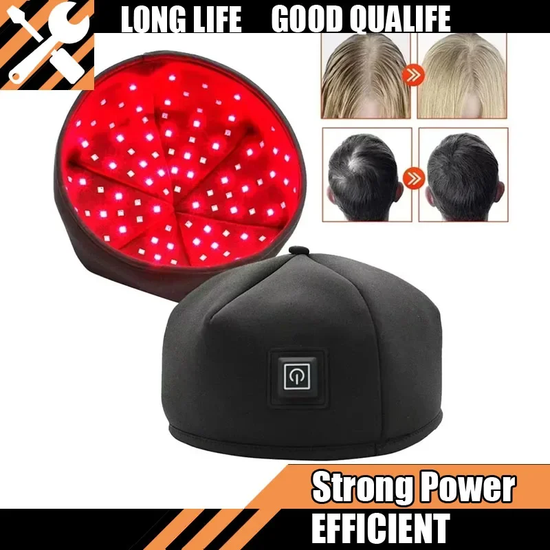 

Кепка для терапии красным светом, лазерная 660 нм 830 нм, красная инфракрасная шляпа для восстановления роста волос, лечение выпадения волос, шлем, массажер для кожи головы, горячий инструмент