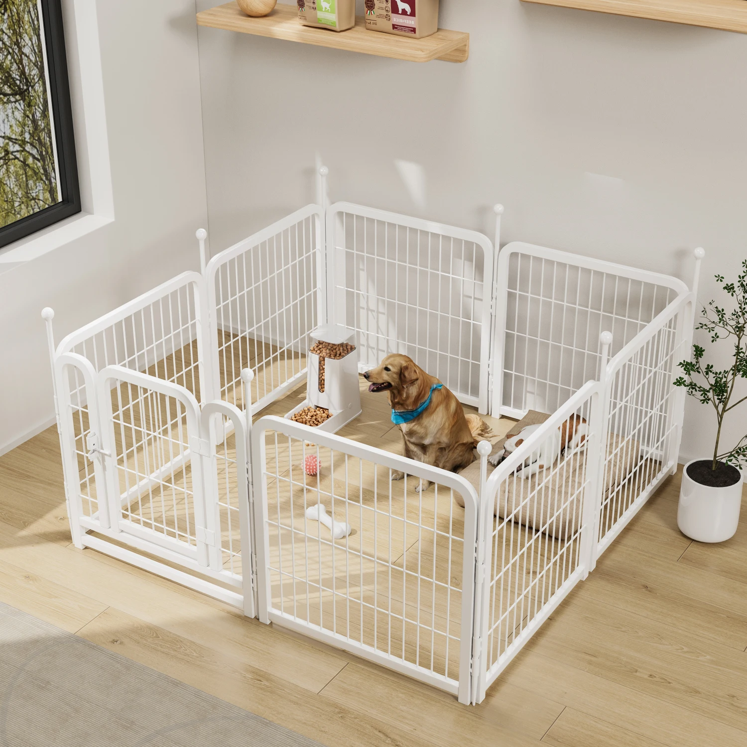 Dog Playpen 8 Panels 24