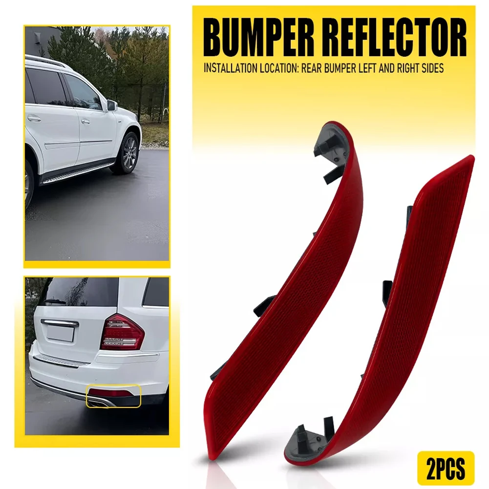 المصد الخلفي الفرامل عاكس ضوء 1648200974 1648201074 الذيل عاكس مصباح مكبح لمرسيدس GL-Class X164 2010 2011 2012 #5