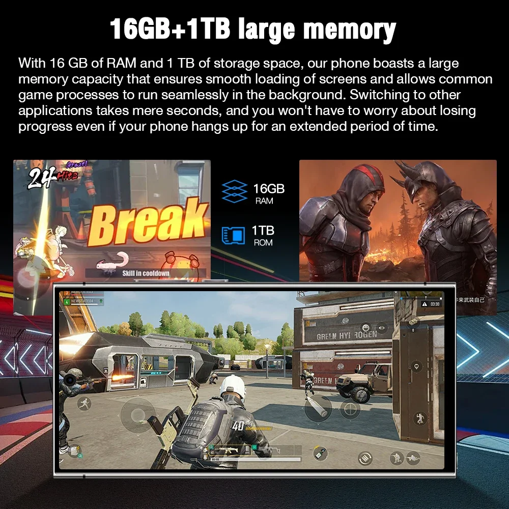 S25 Ultra original intelligent 5G double carte double veille système Android 14 version mondiale batterie 8000mAh