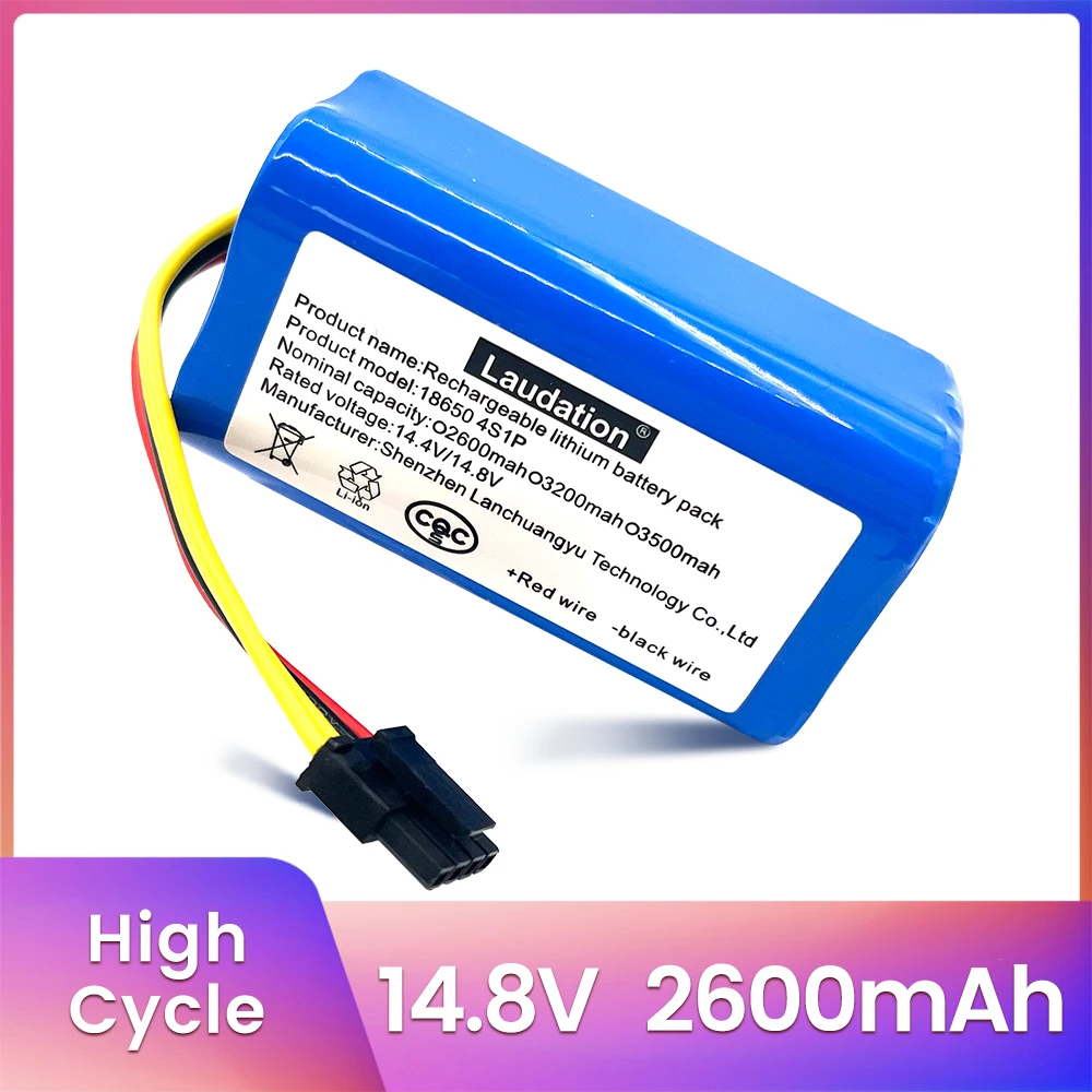 

14.8V 2600mAh Battery For Proscenic Cocoa Smart 780T,790T,Summer P1S P2S,Jazz,Kaka Robot Vacuum Cleaner Li-Ion Rechargeable