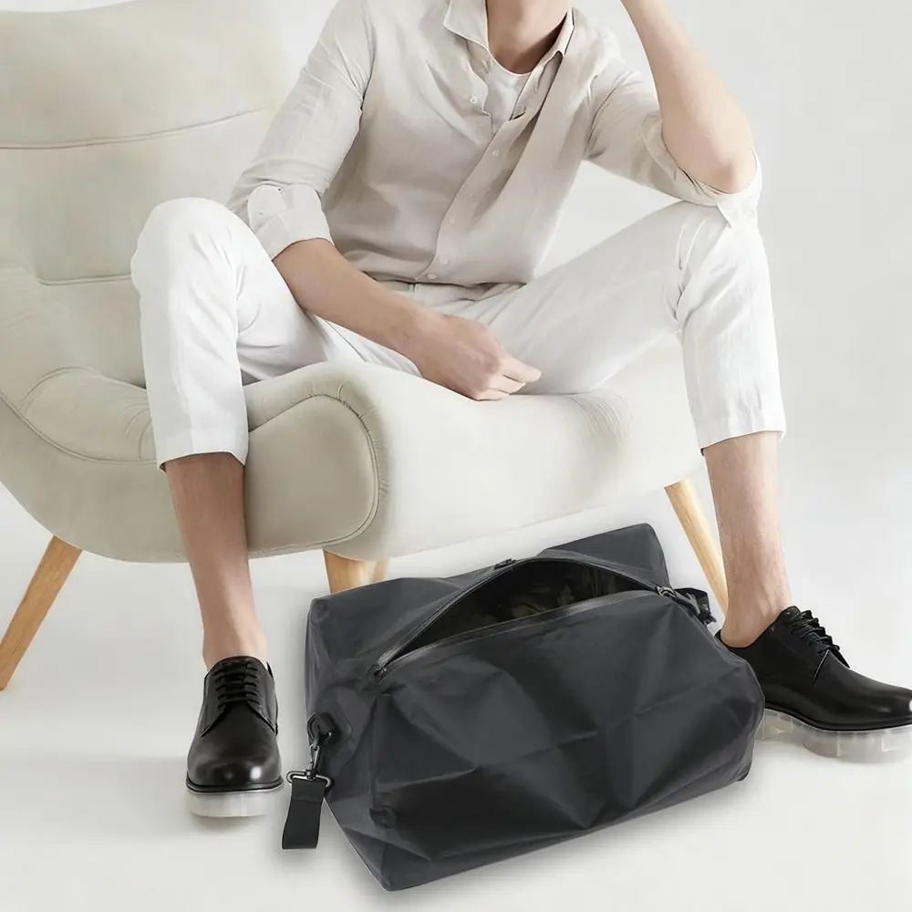 أكياس مكنسة قابلة لإعادة الاستخدام للسفر قابلة للطي مقاوم للماء حقيبة ضغط فراغ توفير المساحة الغبار الأمتعة حقيبة تخزين فراغ #4