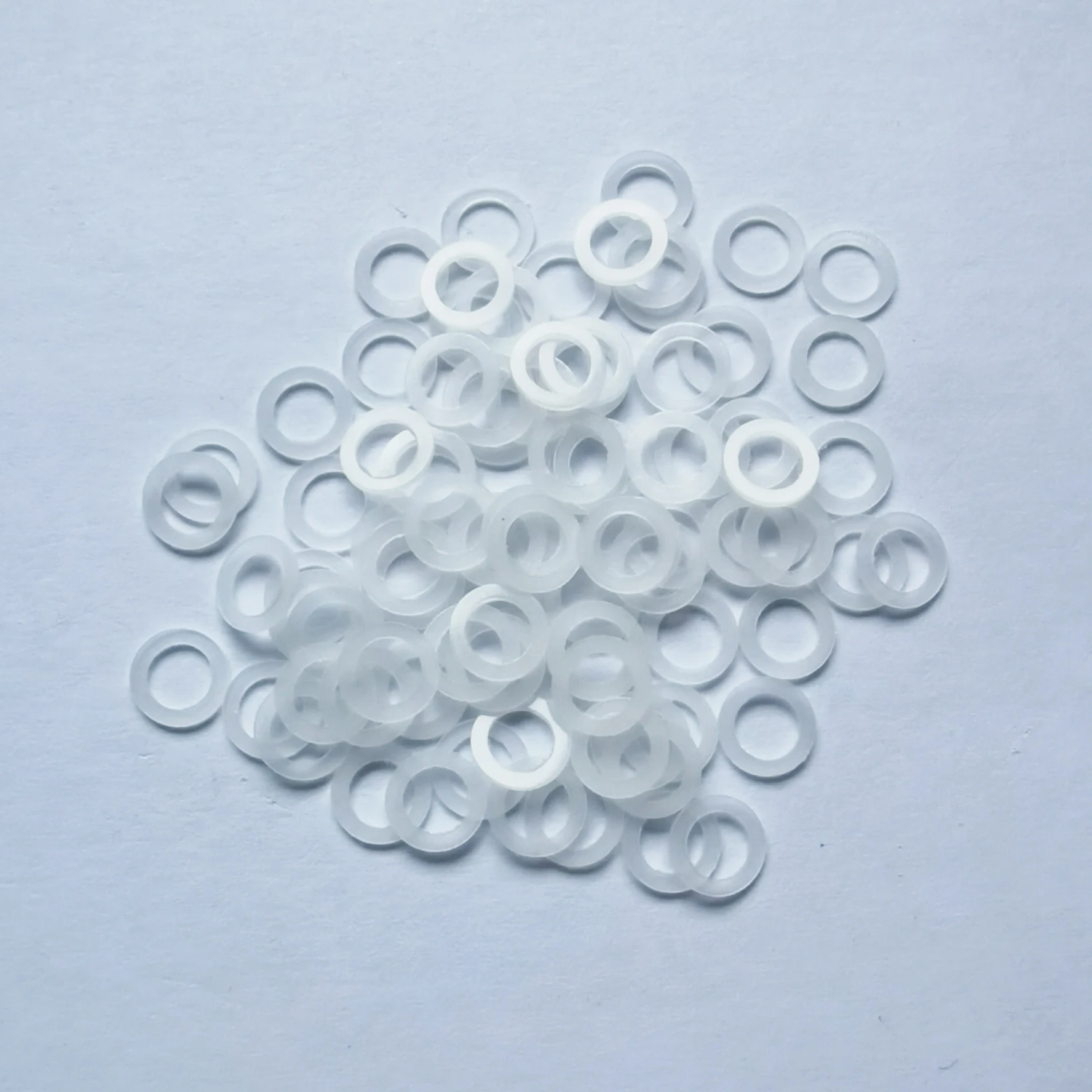 100pcs/lot 6*4mm 7*4mm 7*5mm pet hair Scissors parts pvc washers