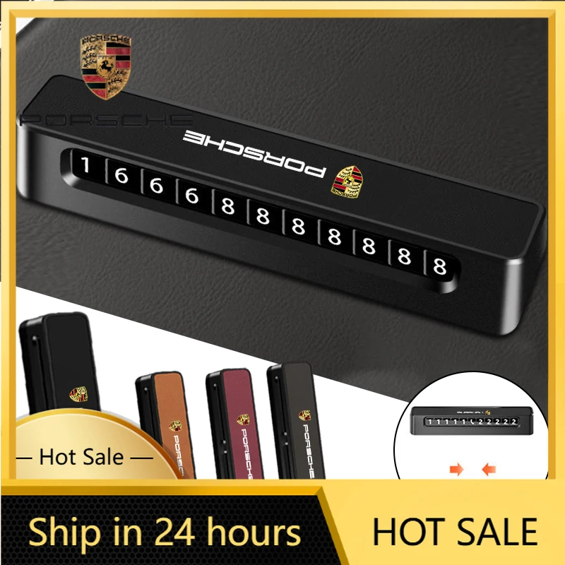 

Наклейка на автомобиль для Porsche, временная парковочная табличка с номерами, регулируемые наклейки для Porsche 911 Cayenne Carrera-GT 928 Pan