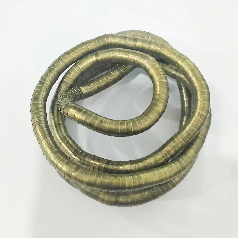 6mm 90cm DIY Eisen biegbare flexible gedrehte Schlangenkette Halskette, 1 Stück/Packung