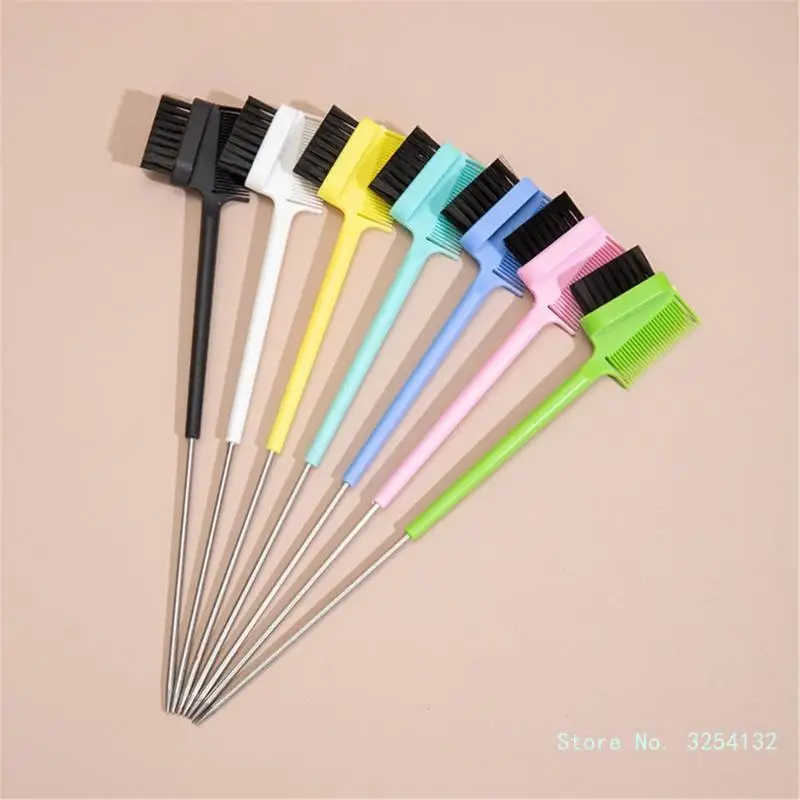 

Hair Edge Brush with Rat Tail Comb Double Sided Control Hair Comb Hair Edge Brush Comb Styling Hair Edge Eyebrow Brushes