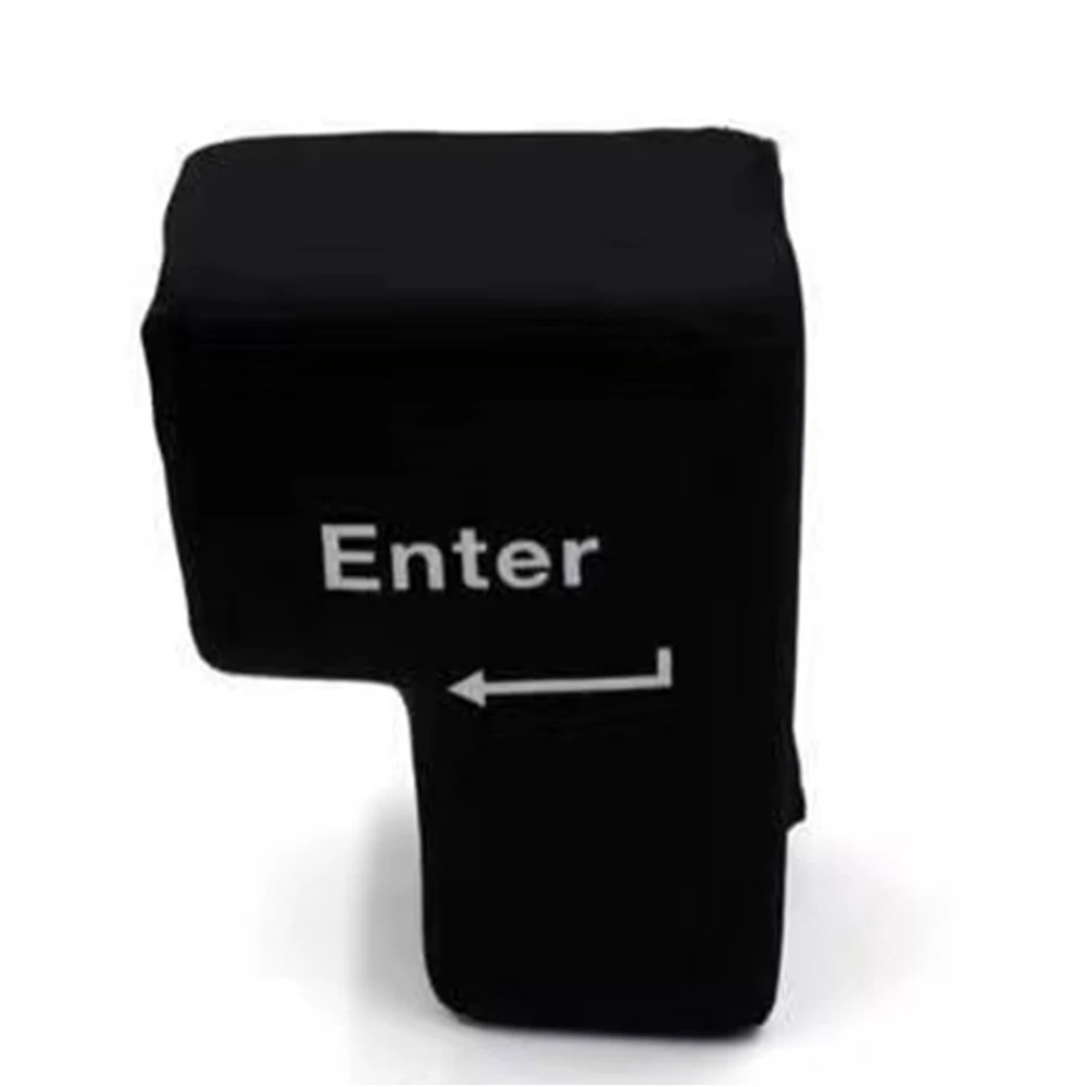 Anti-Stress Computer Huge Enter Key Big USB Keyboard Vent Button Pillow Desktop Stress Reliever Cushion USB Big Enter Key