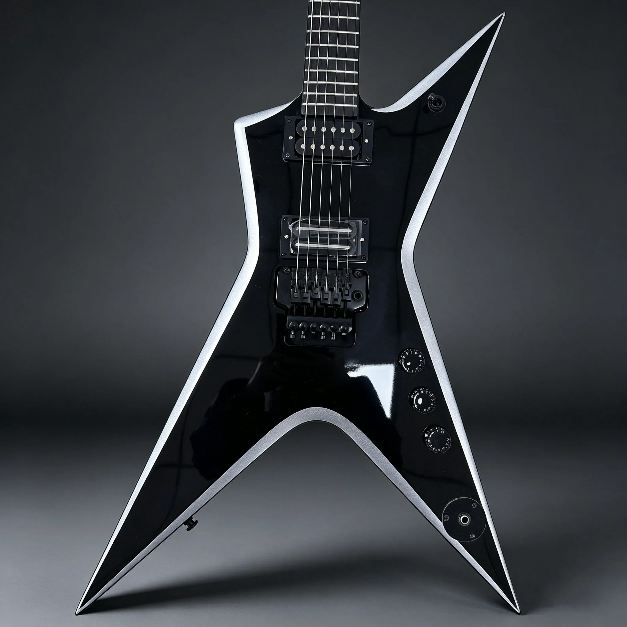 

Электрогитара Custom Washburn Dimebag с HH-звукоснимателями и тремоло Floyd Rose – тематический подарок для любителей электрогитар, бесплатная доставка