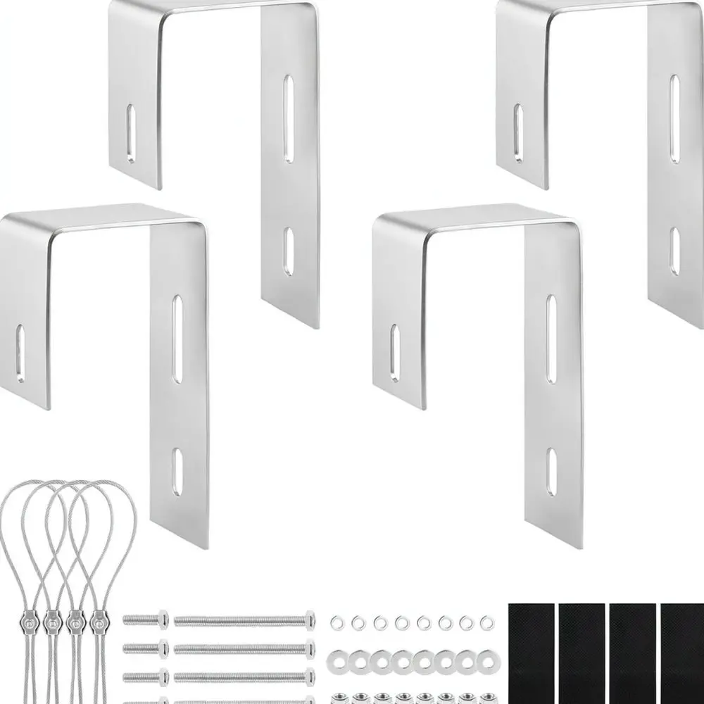 Solar Panel Mounting Bracket Stainless Steel Balcony Square Hook Set For For Xiamen Smart Energy Photovoltaic Rack System