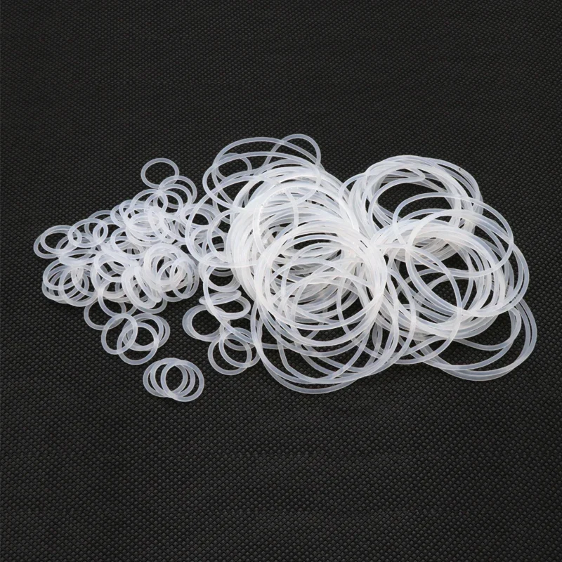 10/50Pcs White Food Grade Silicone O Ring Gasket CS 1.5mm OD 5 ~ 80mm Waterproof Washer Round O Shape VMQ O Ring Silicone Ring