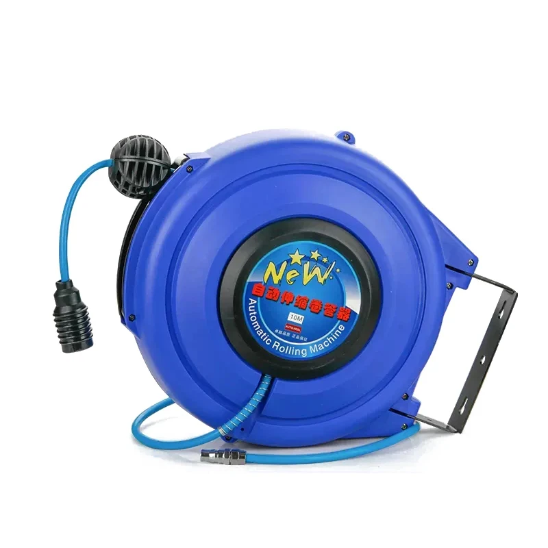 

Pneumatic Compressor Automatic Compressed Air Hose Reel Retractable Telescopic Wall Mount PU 8*5 10*6.5 12*8 10M 15M 20M 25M