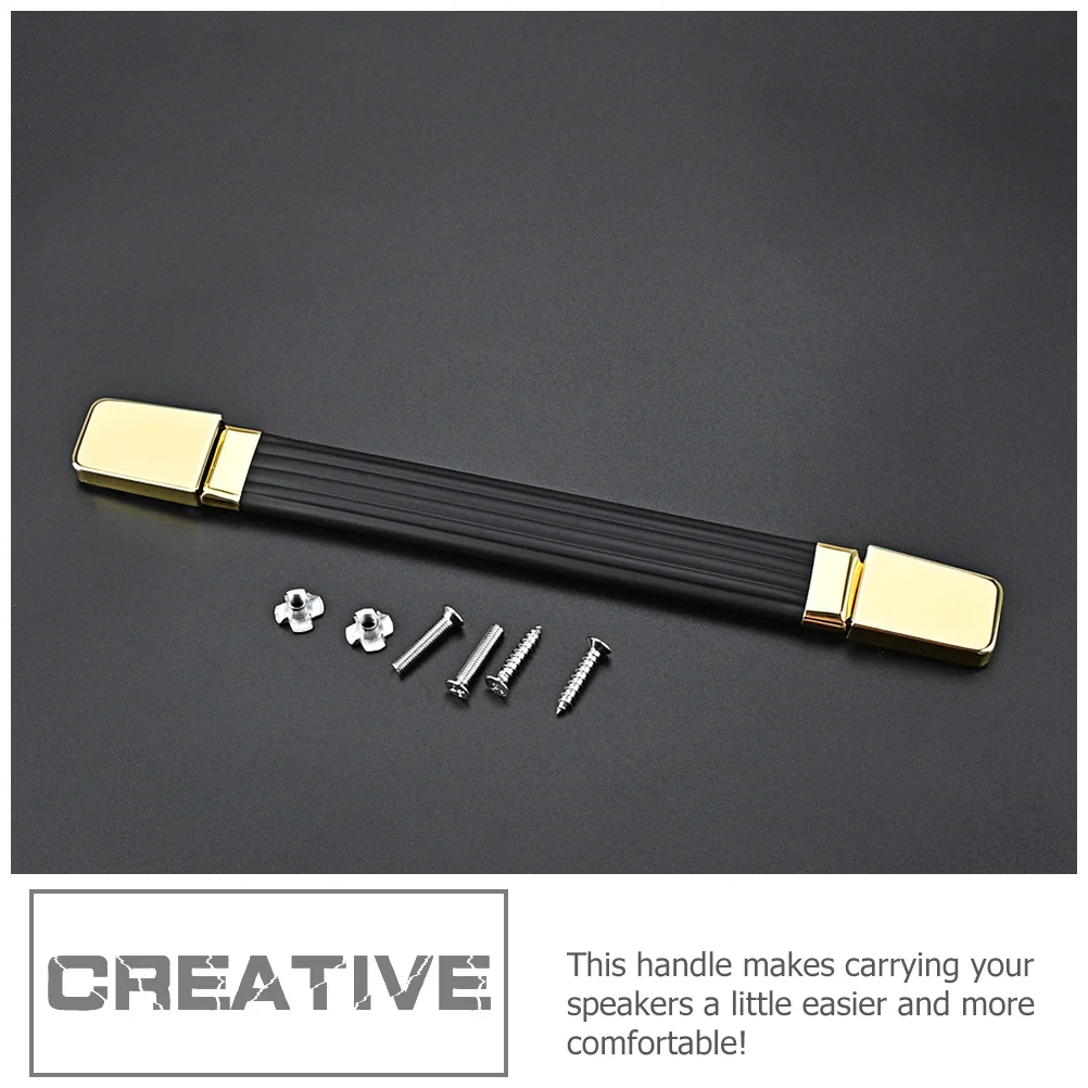 

1Set Sound Box Handle Heavy Duty Portable Grip for Stage Speakers Outdoor Use Reliable Amp Handle Strap with Screws