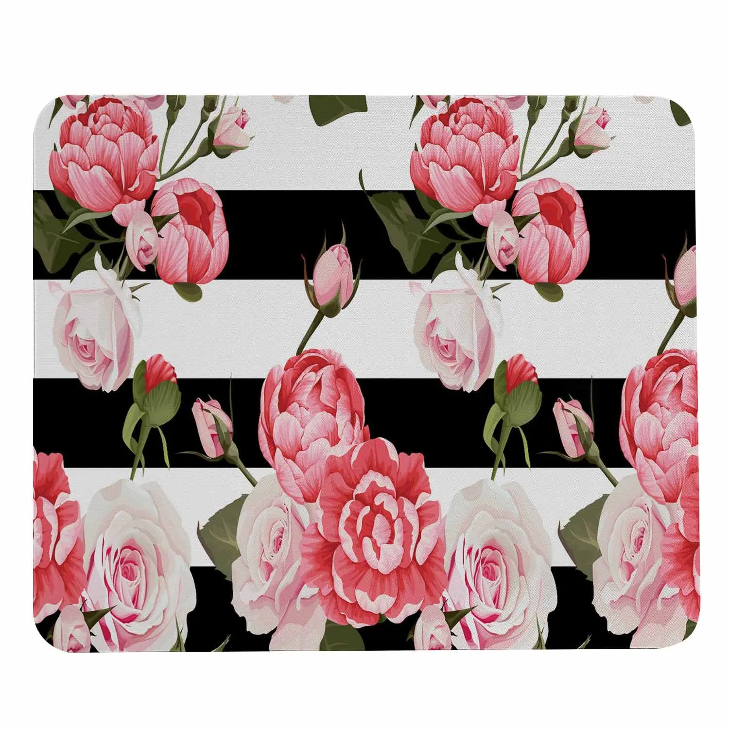 

High Quality Retro Flower Plants Printing Lock Edge Mousepad Gamer Mouse Mat Keyboard Mats Desk Pad Mousepads 22x18cm