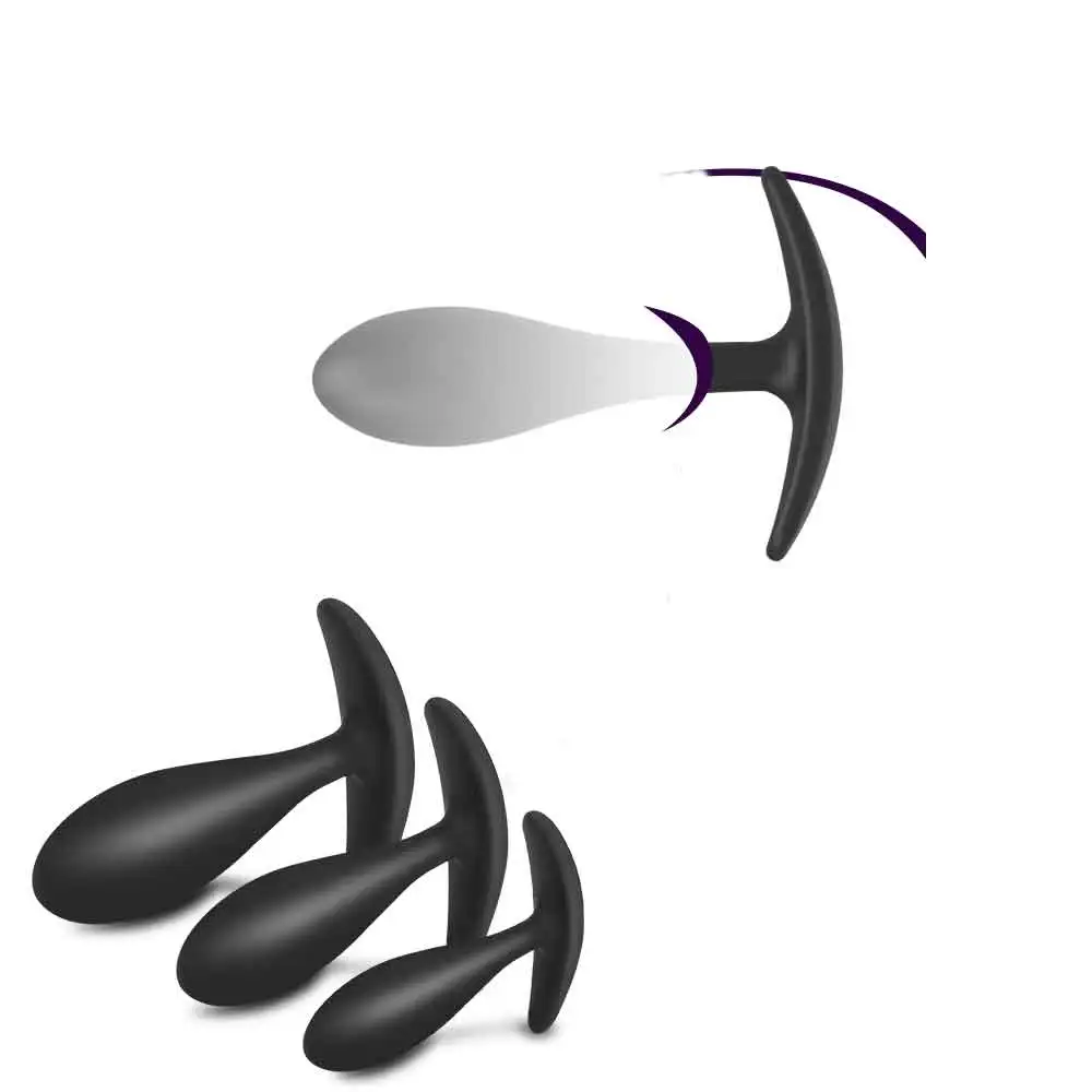 3 Size Sex Toys Anal Plug Butt Plug Women Men Gay Soft Silicone Erotic Anal plug Bullet Dildo Sex Toys for Adults