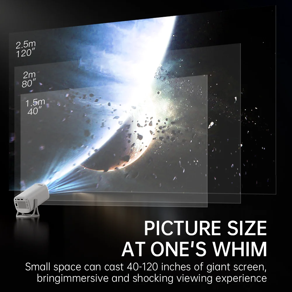 TOPSION S40 Smart Android 11 Mini Projector WIFI6 Support 4K 1080P BT5.0 Projector 1280*720P Home Cinema Portable Projector