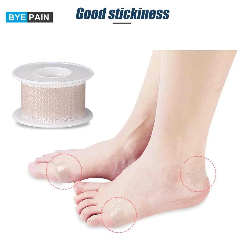 

1 Roll Heel Sticker Silicone Gel Tape Protector Liner Anti Wear Soft Anti Abrasion Blister Invisible Foot Care Tool(100cm*2.5cm)