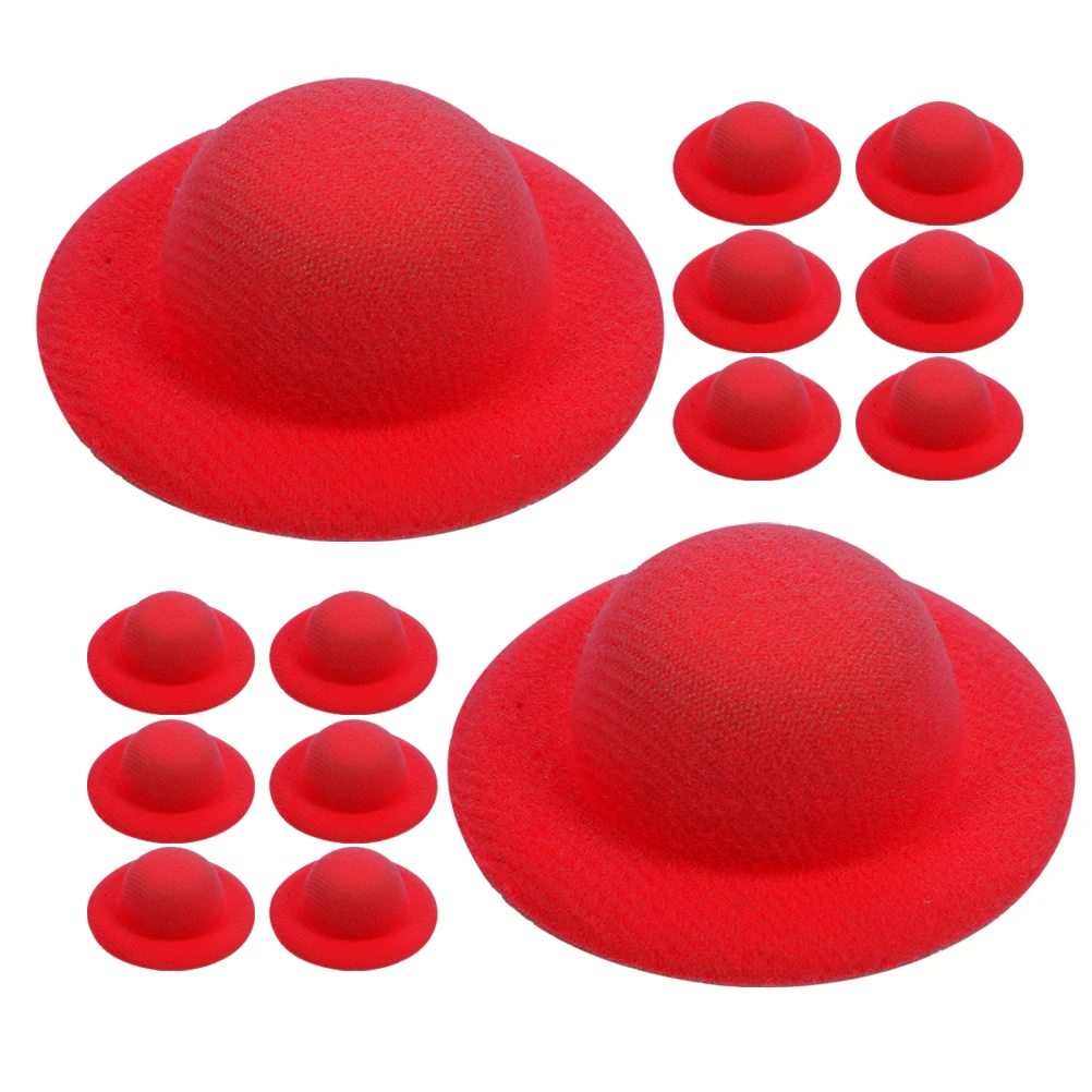 

20Pcs Miniature Woven Straw Hats Realistic Tiny Caps for Creative House Decor Crafting Kits Party Favors Mini House Adornment