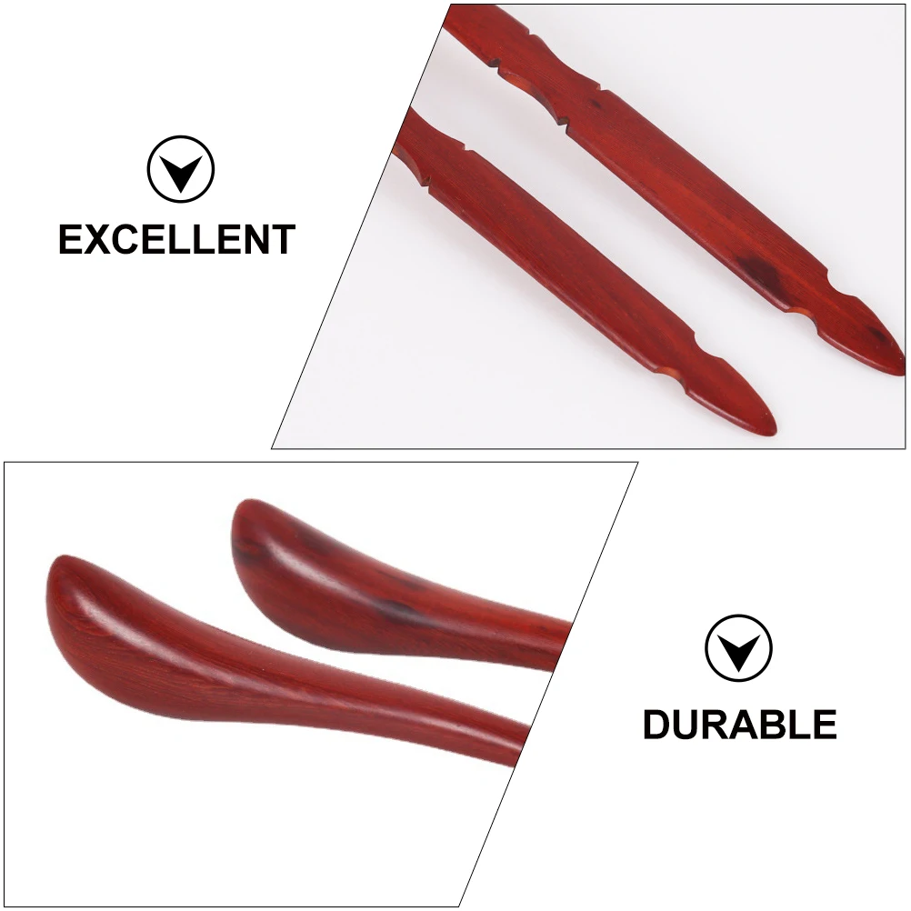 

2 Pcs Christmas Red Sandalwood Yangqin Hammer Dulcimer Instrument Accessories for