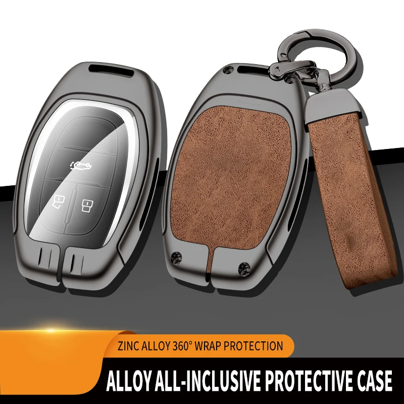 

Zinc Alloy Car Key Case Cover For Maxus RV V80 V90 T60 T70 EUNIQ5 DV D60 G10 G20 Smart Remote Control Key Chain Auto Accessories