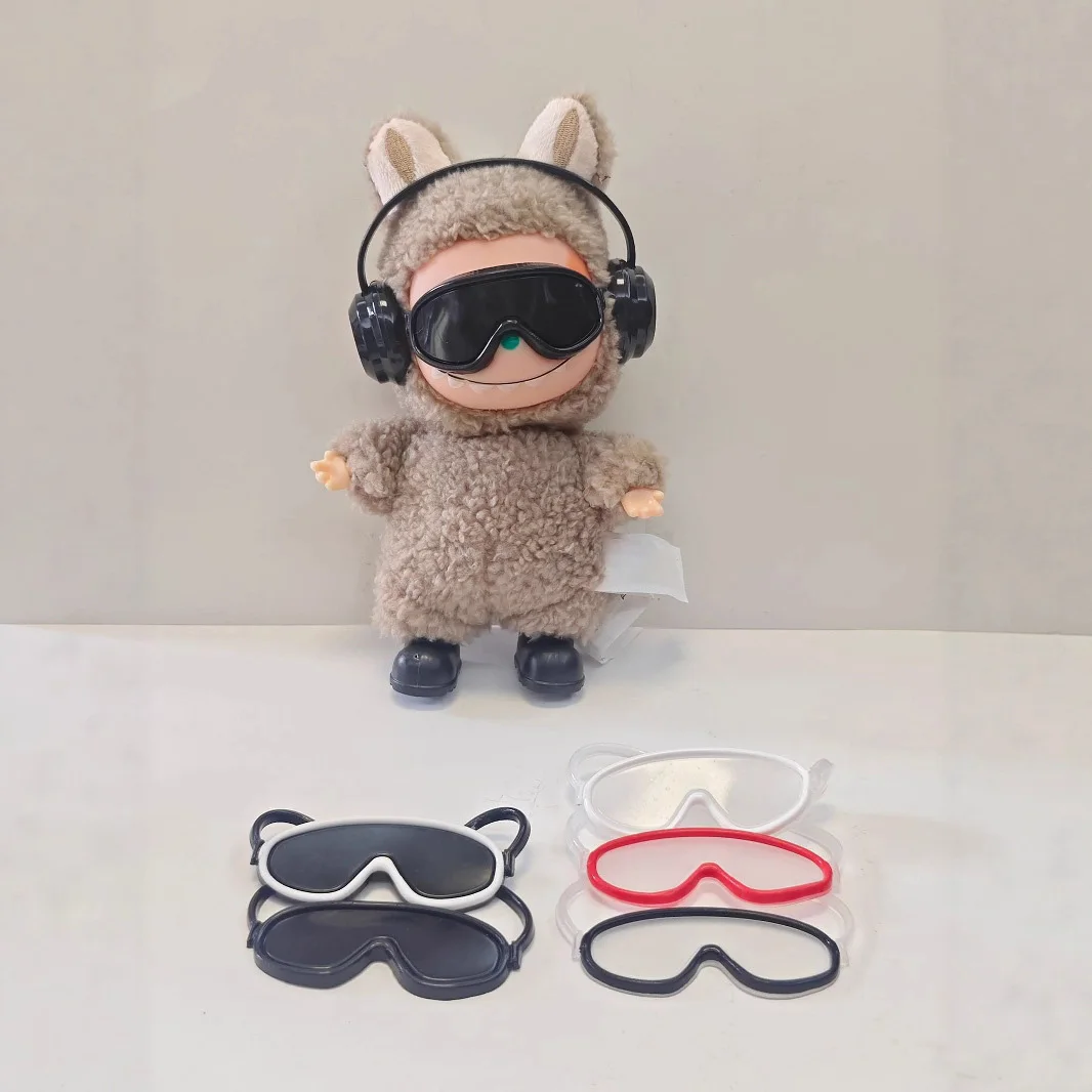

Glasses bag Camera Labubu Clothes Outfit Accessories For Korea Kpop EXO 17cm Labubu V3 V2 V1 Plush Idol Doll's Clothing Kid Gift