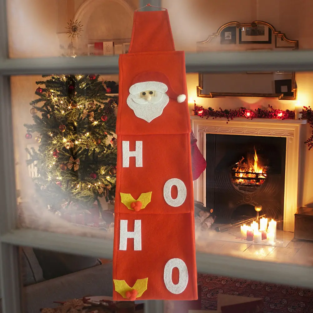 Santa Claus Toilet Paper Holder Texture Comfortable Hand Feeling Christmas Roll Paper Organizer Wall Hanging Decoration