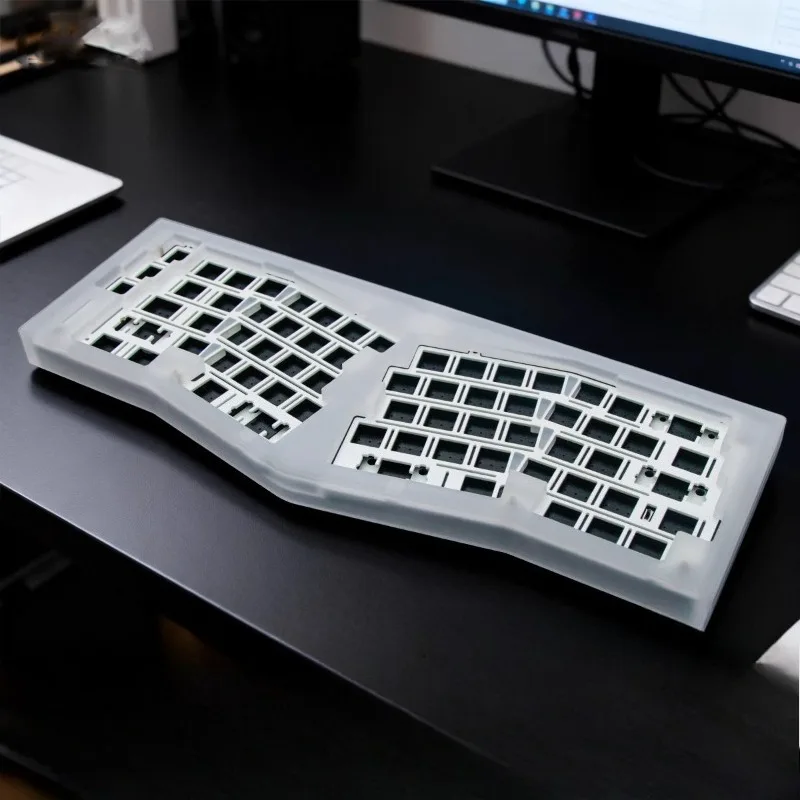 

Slice Tri-mode Mechanical Keyboard Kit Customized RGB Hot Swap Alice68 Acrylic Ergonomic Esports Gaming Mechanical Keyboard Kit