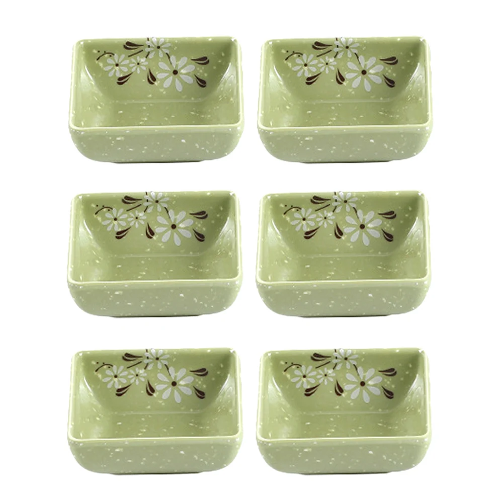 

6pcs Decorative Spice Dishes Multi-Function Sauce Plates Desktop Home Accessories Household Supply For Restaurant Decor
