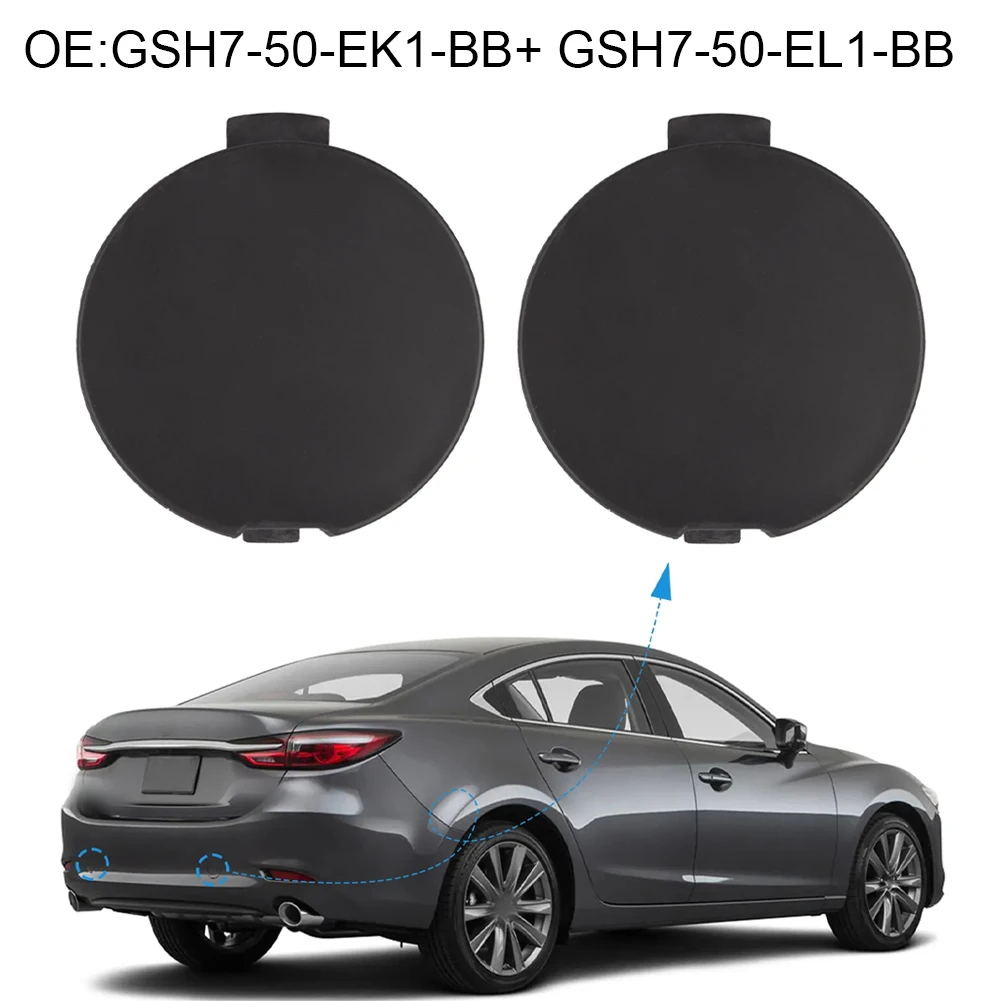 

Sale Newest 1 Pair Left Right Side Towing Hook Eye Cap For Mazda 6 2018-2021 OEM Part Number GSH7-50-EK1-BB Auto Fastener