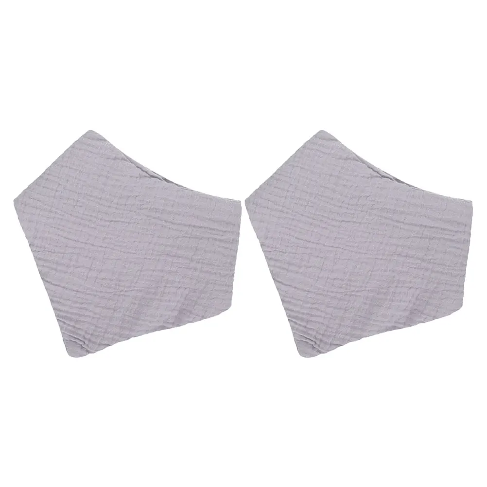 

2pcs Cotton Feeding Baby Girls Toddlers Drool Lightweight Easy Carry Anti-Drool For Mealtime Outdoor Use Baby Supplies Cotton