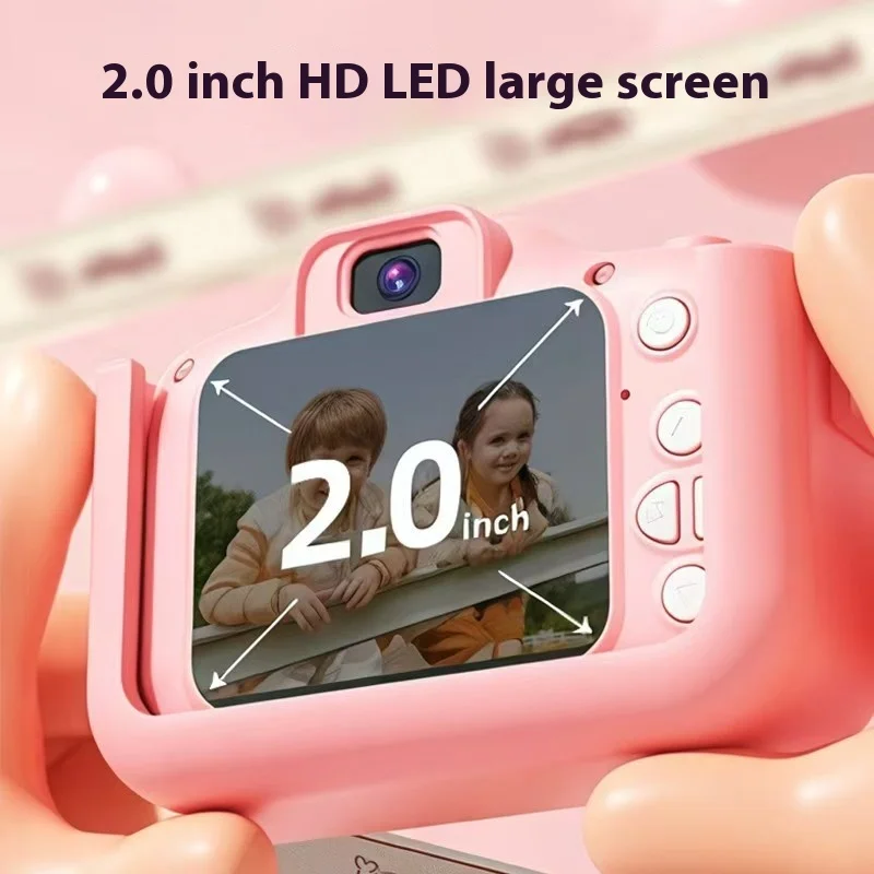 Children Camera 1080p Hd Toddler Digital Video Camera 2.0-Inch Kids Camera With Silicone Cases Toys For Holiday Birthday Gifts