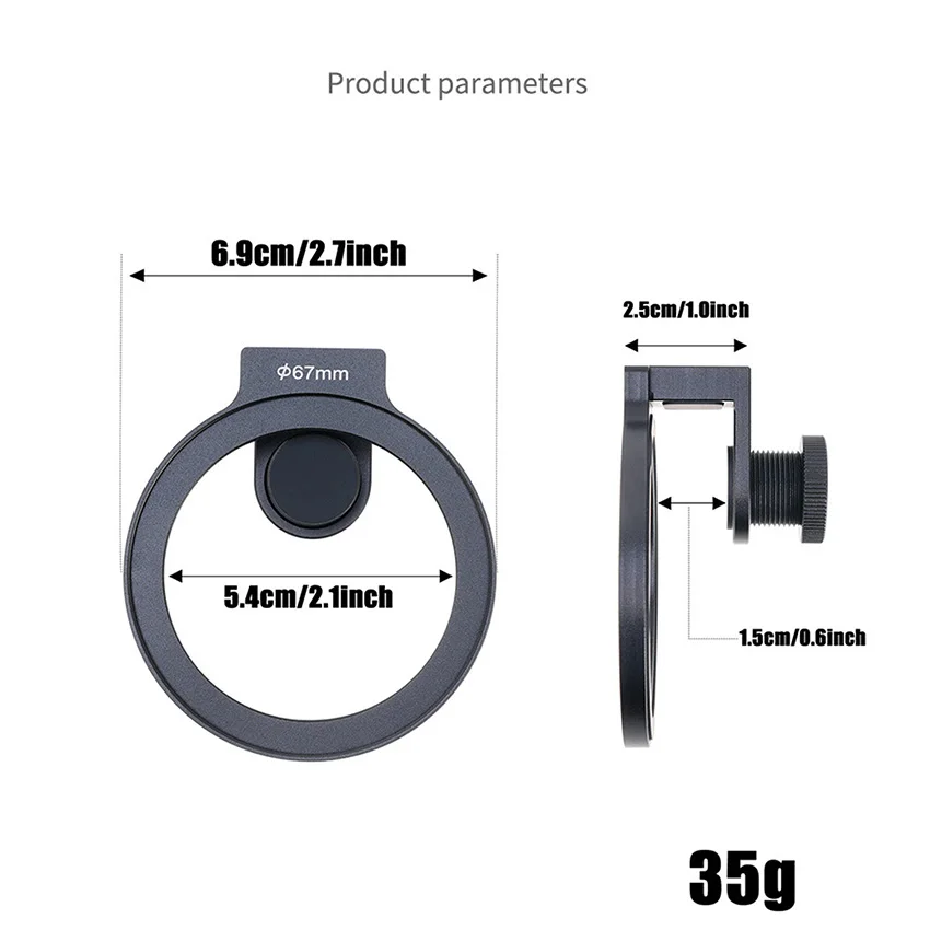 ​For iPhone Phone Filter Holder Straight Photography Cell Phone Filter Clip Accessories